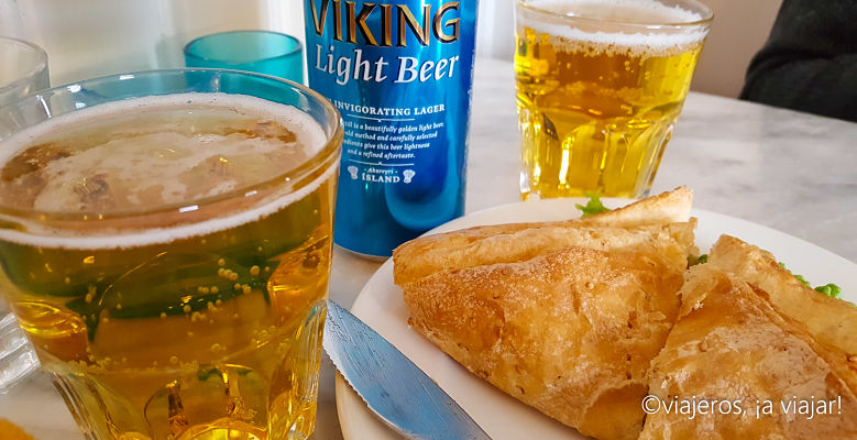 Probar. cerveza viking