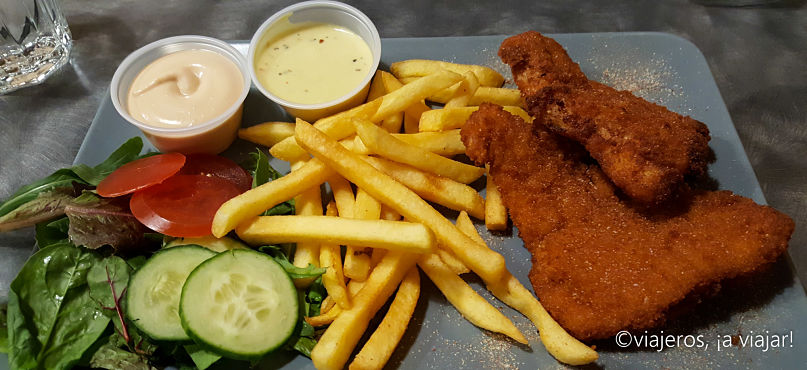 Probar fish & chips en Hafnarbuðin