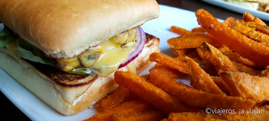 probar hamburguesa de cordero