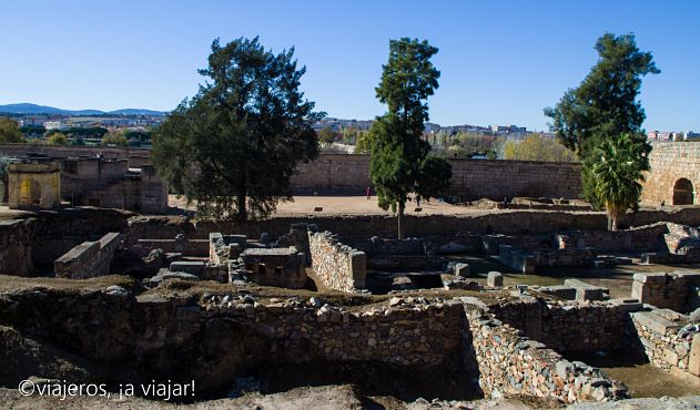 Mérida. Vista de la Alcazaba
