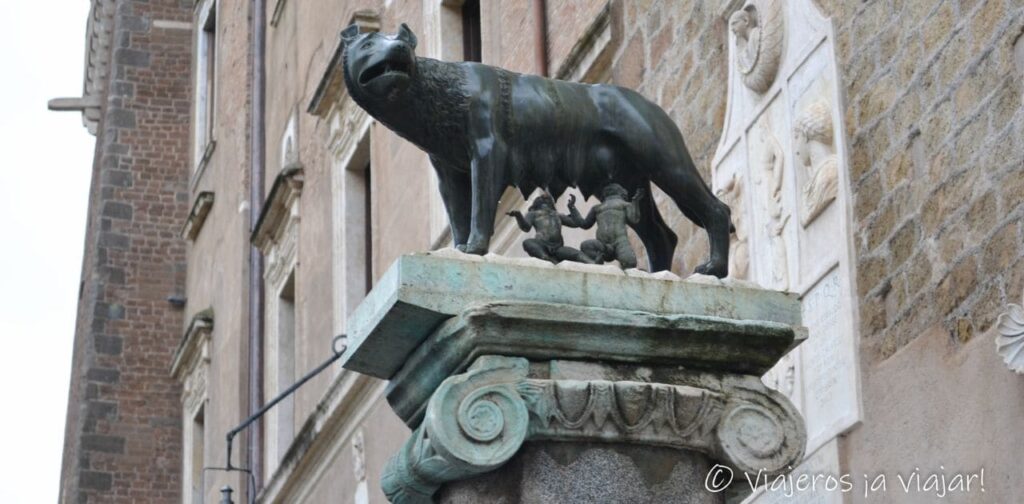 Museos de Roma. Loba capitolina, rómulo y remo