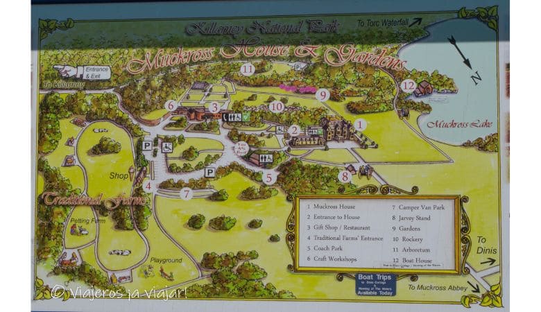 Cómo visitar el Parque Nacional de Killarney (Irlanda) 3 mapa de la Ruta Killarney